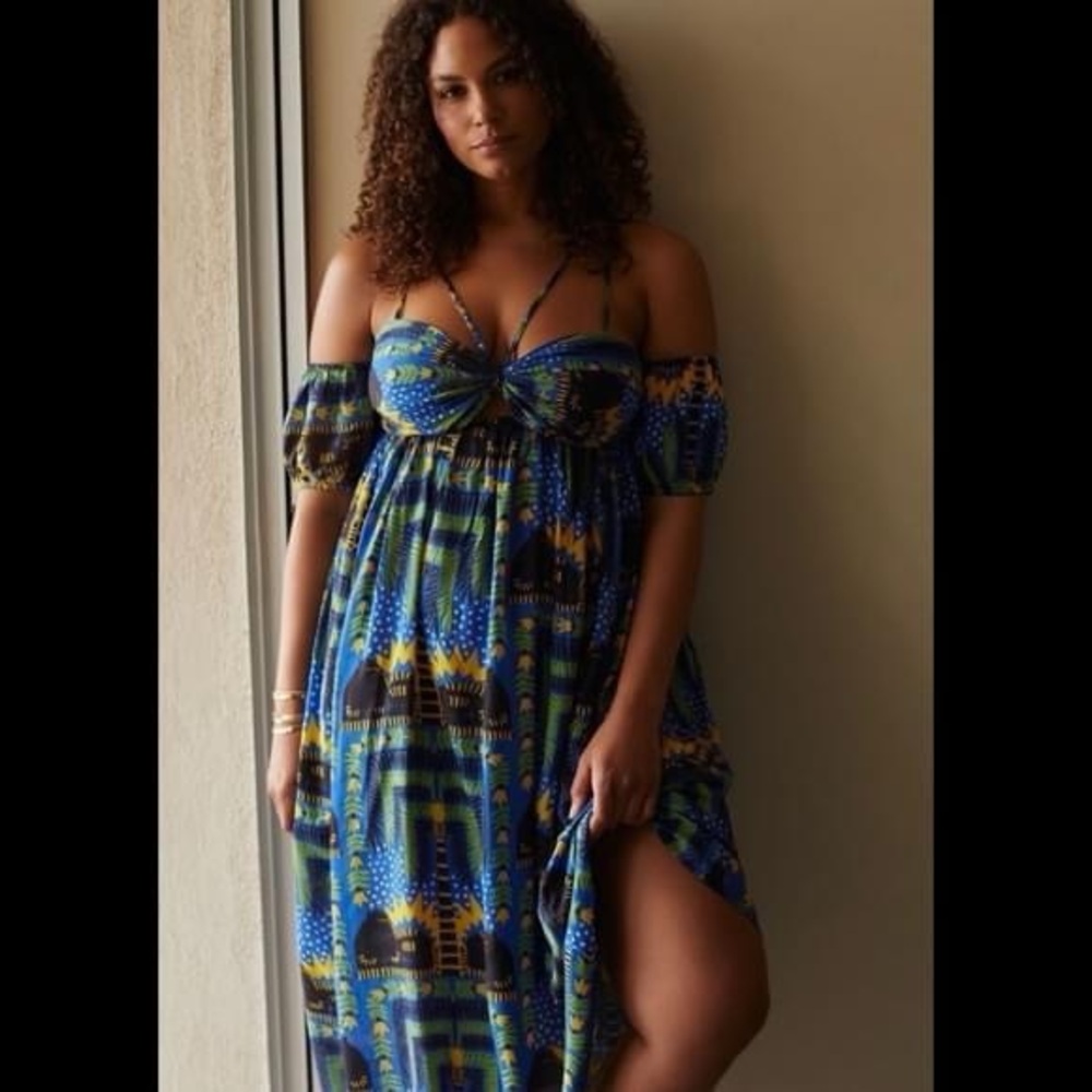 NWT JOAO INCERTI - ANTHROPOLOGIE BANDEAU DRESS L ABSOLUTELY GORGEOUS! SZ L $100